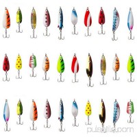 ALEKO FL30 Metal Fishing Spinner Baits, Pack of 30   557617363